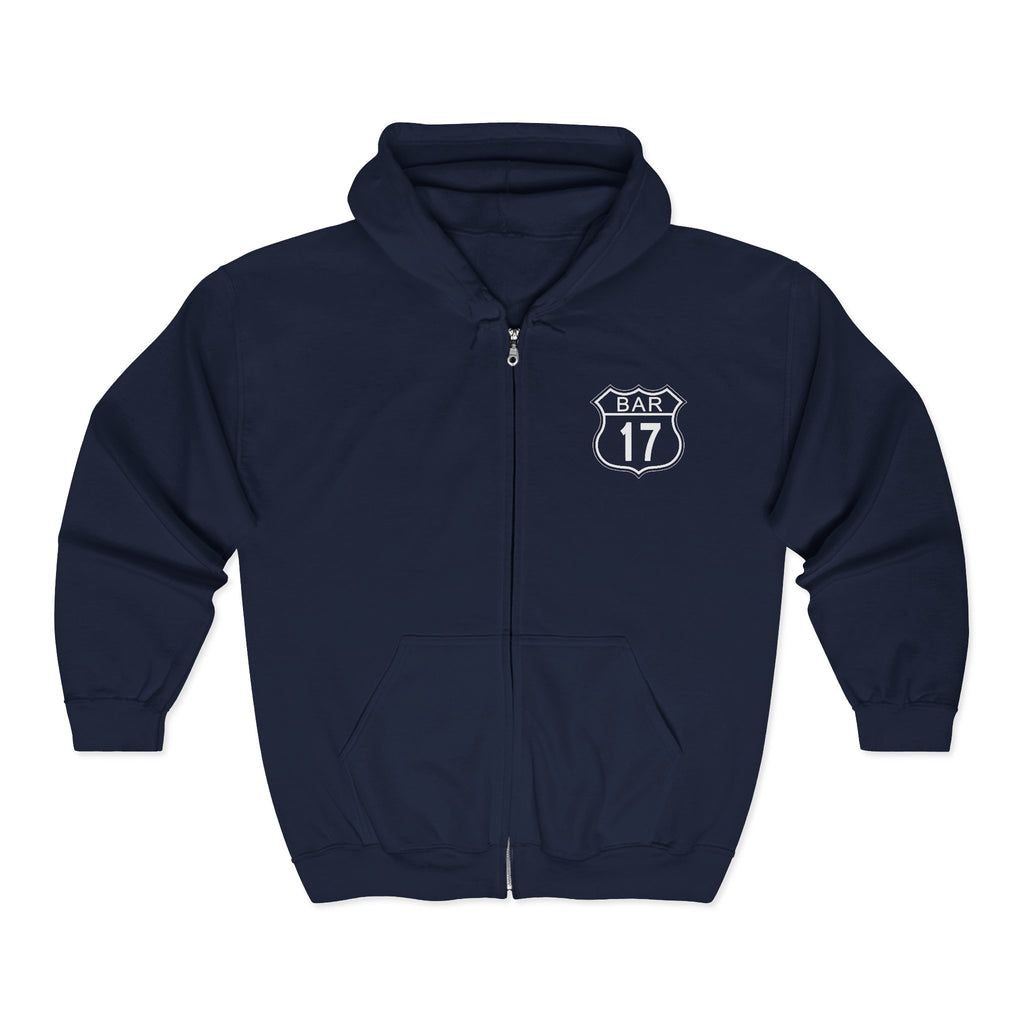 Bar 17 Full-Zip Hoodie — Various Colors