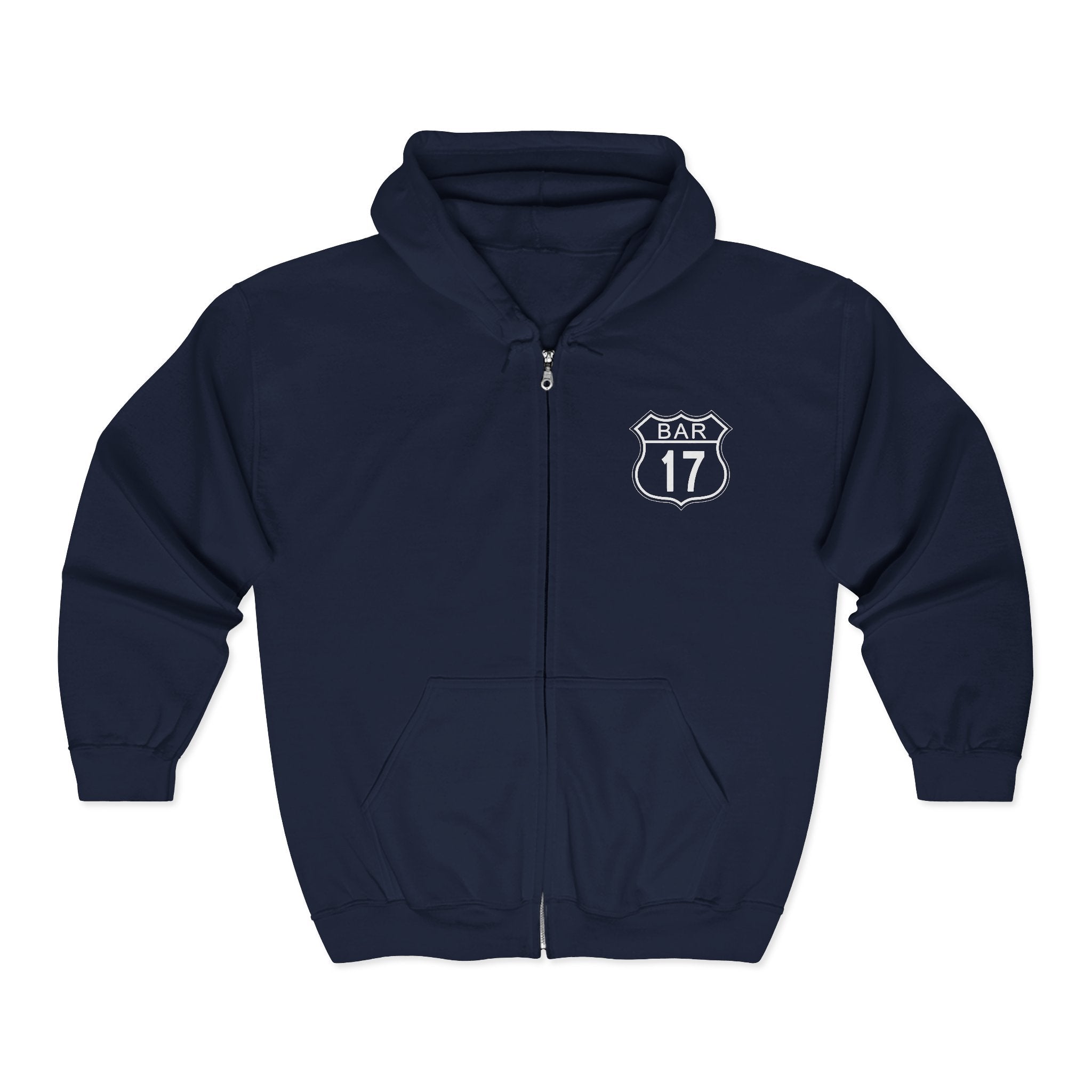 Bar 17 Full-Zip Hoodie — Various Colors