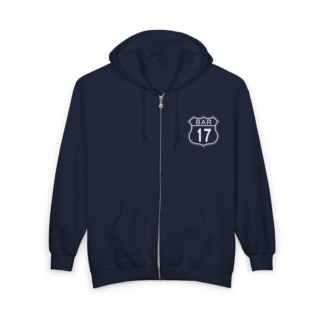 Bar 17 Full-Zip Hoodie — Various Colors