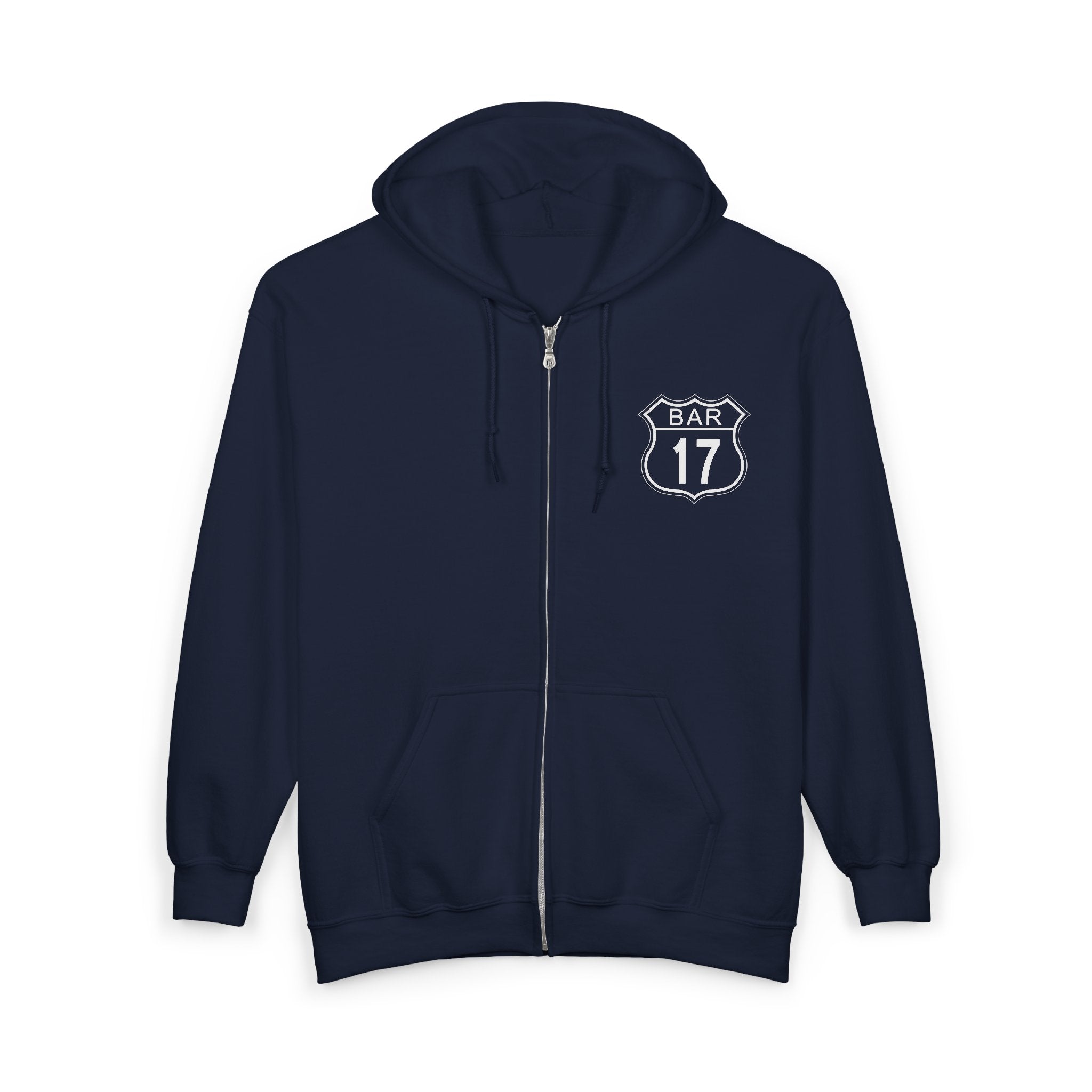 Bar 17 Full-Zip Hoodie — Various Colors