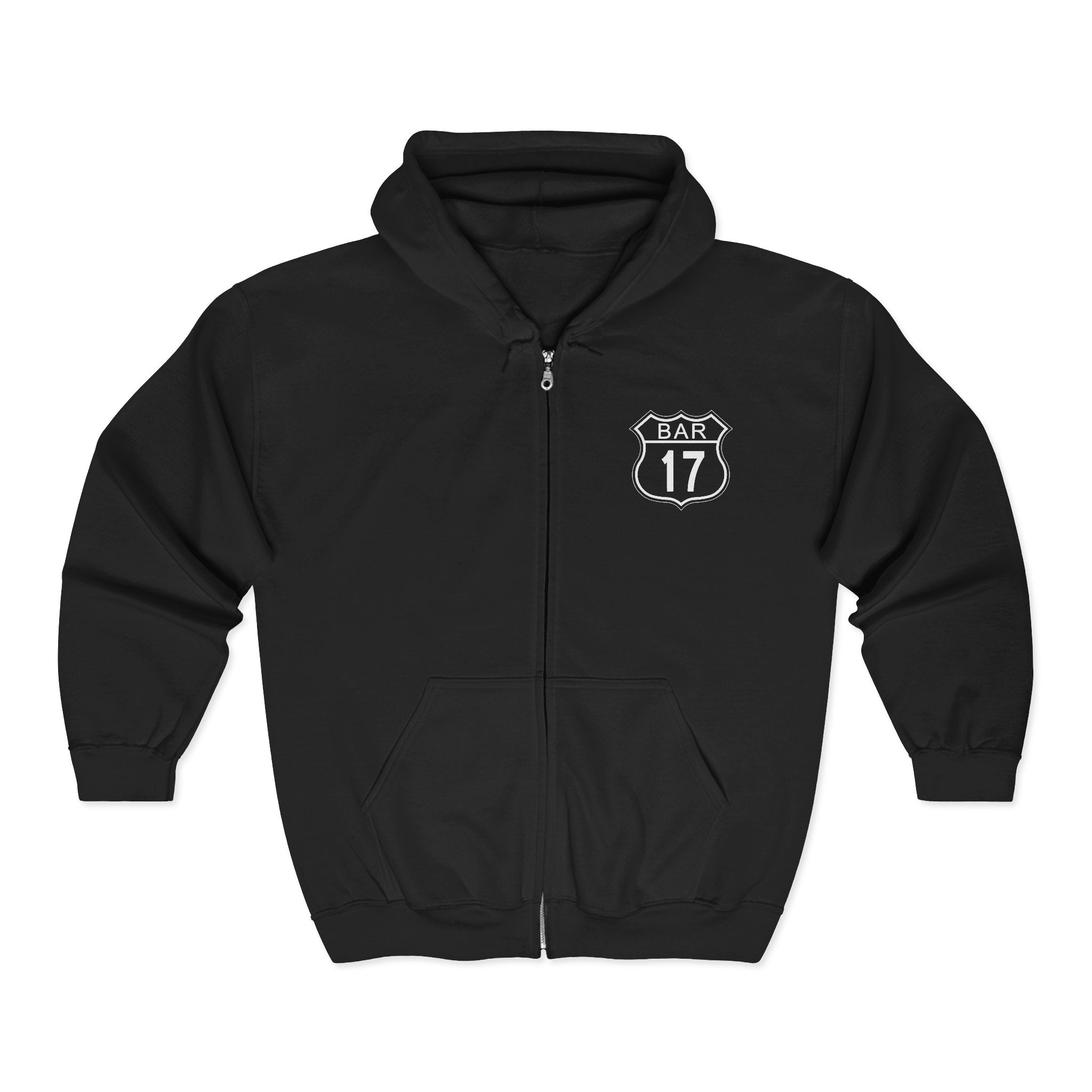 Bar 17 Full-Zip Hoodie — Various Colors