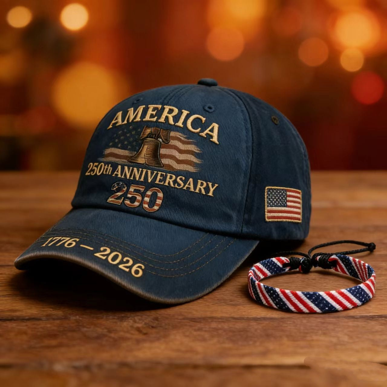 2026 American 250th Anniversary Baseball Cap Suitable For Men & Women - Adjustable Unisex Embroidered Hat